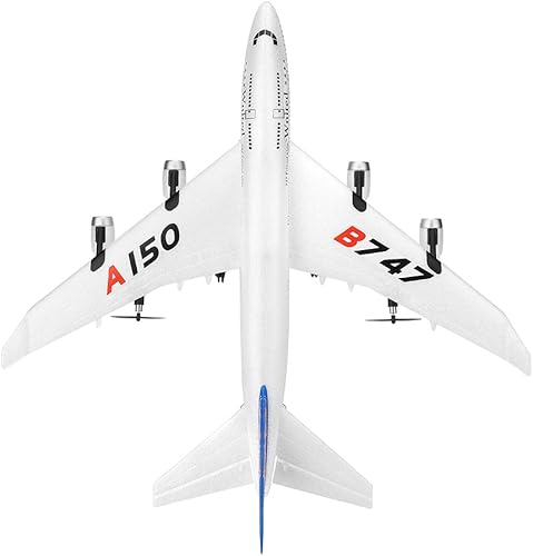 Miniatura 4 de Wemay A150 Airbus B747 Modelo Avión RC Ala fija 3CH EPP 2.4G Control remoto Avión RTF juguete, blanco