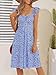 FENSACE Sun Dresses for Women 2025 Sweetheart Junior Floral Blue Baby Shower Dress(Floral-6,Medium)