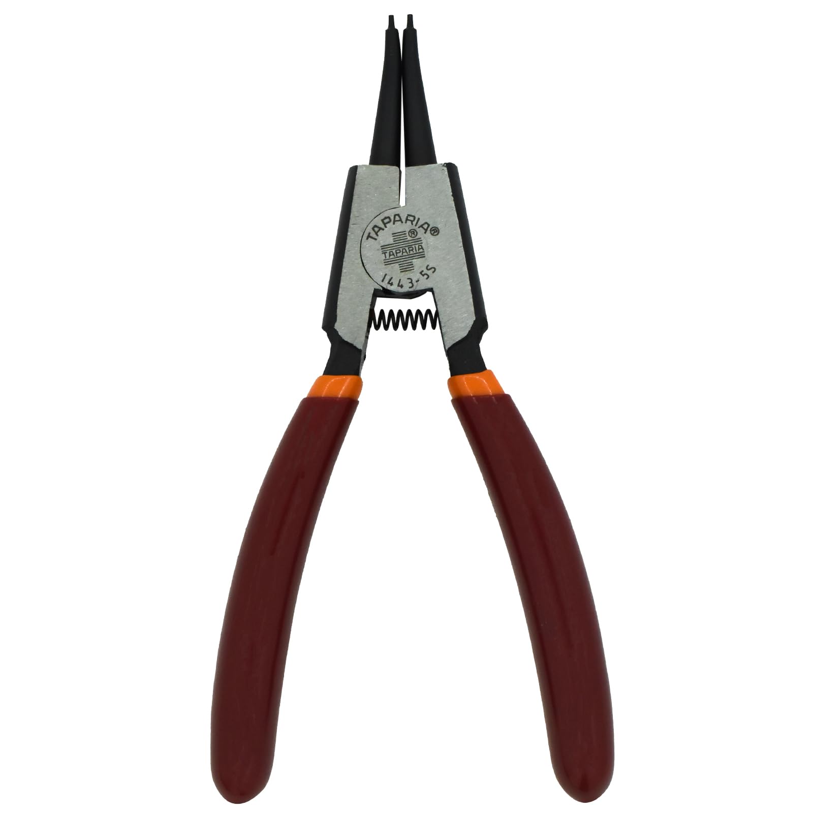 Taparia 1443-5S External Straight Nose Circlip Plier (21 x 7 x 1.1 Centimeters) - Silver and Brown-image-49