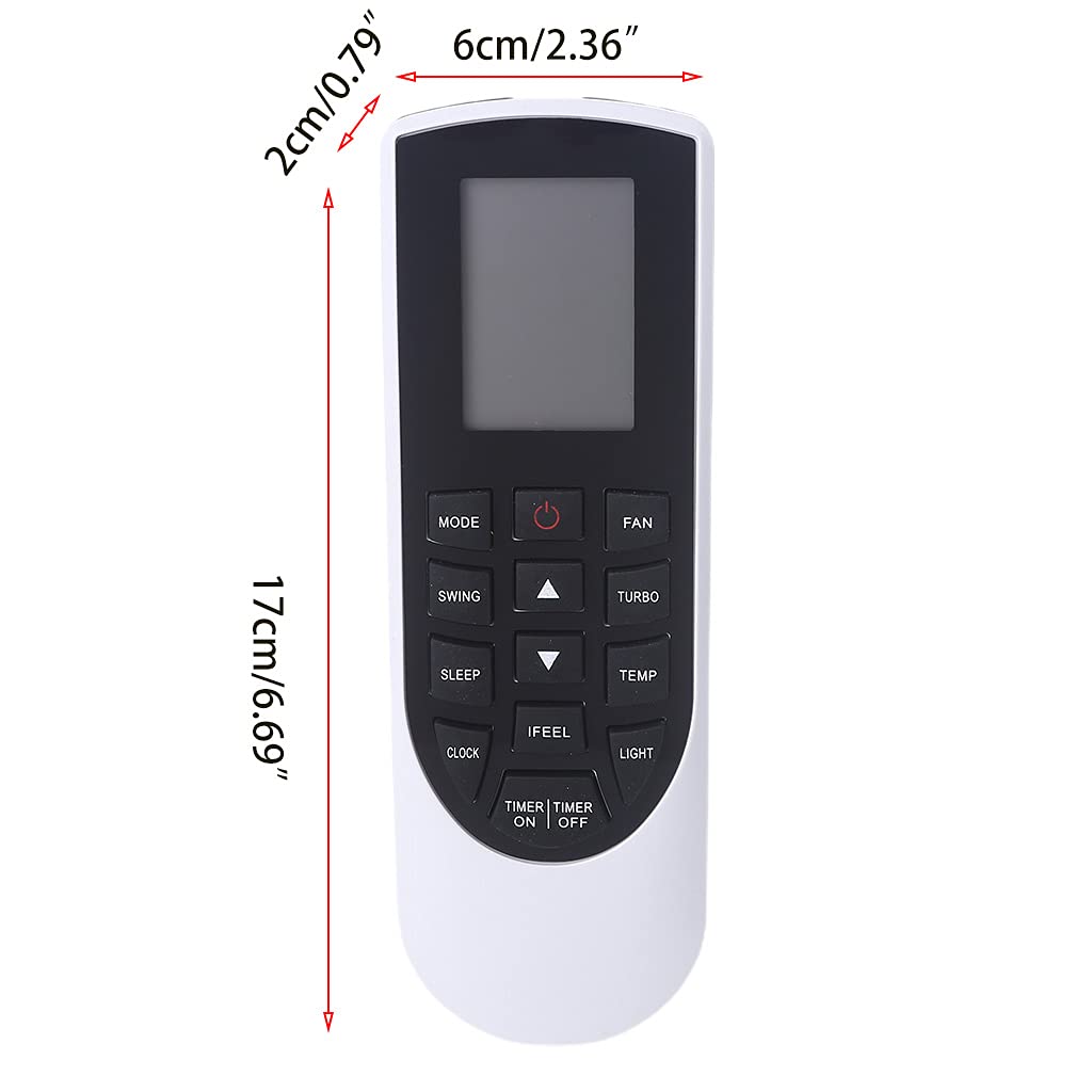 Aire Acondicionado A/C Acondicionado Control Remoto Compatible con Gree Aire Acondicionado YAN1F YAN1F1 30510474-l12617