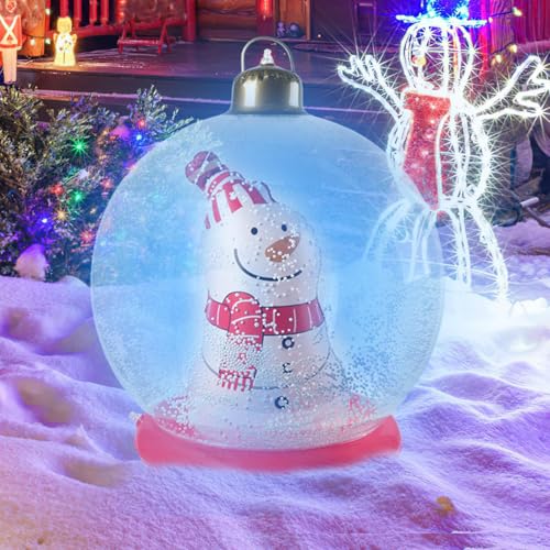 Bonhomme de neige gonflable de Noël pour décoration extérieure et portail