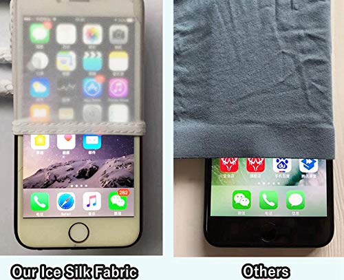 Newsywell Men's Ice Silk Thong Bikini T Back Low Rise Soft Breathable Bulge Classic Briefs Underwear Sky Blue Large #TOP6