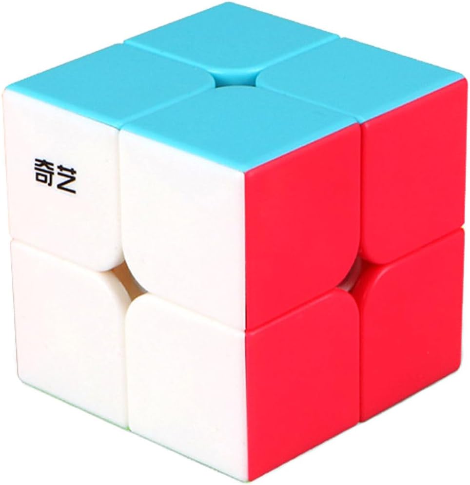 TANCH QIYI Speed Cube 2X2X2 No Stickers Magic Cube Puzzle Toy for Kids & Adults (Colorful)…