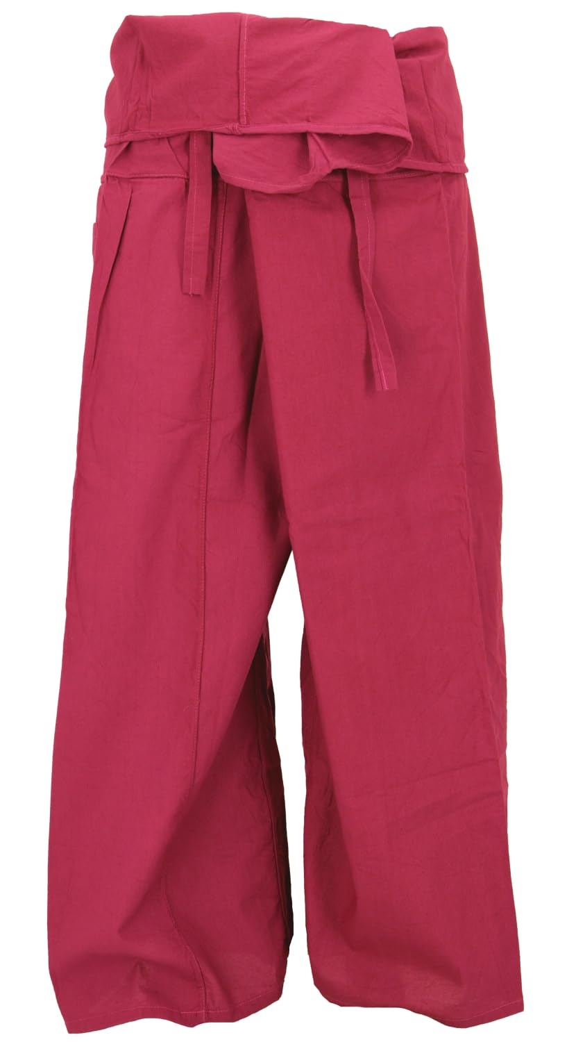Guru-Shop Thai Fischerhose/Yogahose | Thai Fischerhose aus Baumwolle, loose fit