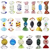 Iceyon 20pcs Glass Candy Ornament Vintage Sweets Candy for Home Party Wedding Christmas Festival Decoration (Style 1)