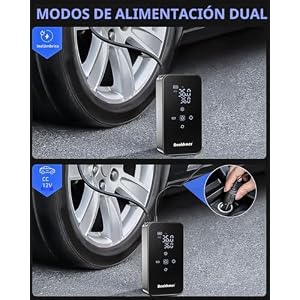 Inflador Ruedas Coche Hinchador Electrico: Aire Compresor Portatil 150 PSI