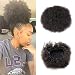 VGTE Beauty Synthetic Curly Hair Ponytail African American Short Afro Kinky Curly Wrap Synthetic Drawstring Puff Ponytail Hair Extensions Wig with Clips