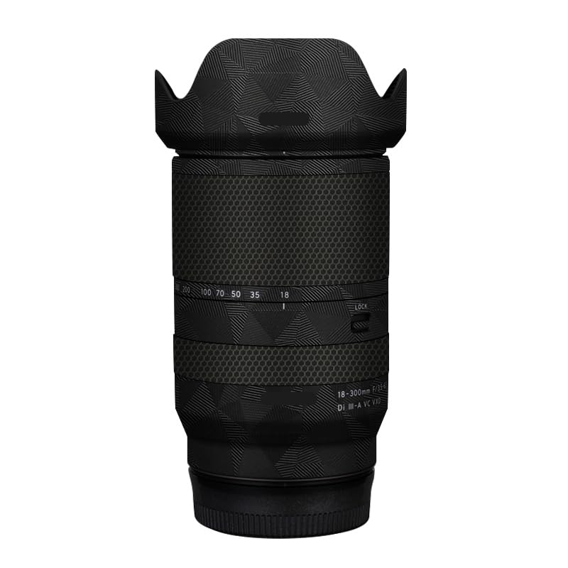 Autocollant Tamron 18-300 protection objectif Sony anti rayure noir