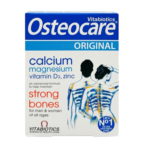 Vitabiotics Osteocare Original Tablets | Calcium & Magnesium & Vitamin D & Zinc Formula to Help Maintain Strong Bones for Men & Women All Ages | 30 Tablets