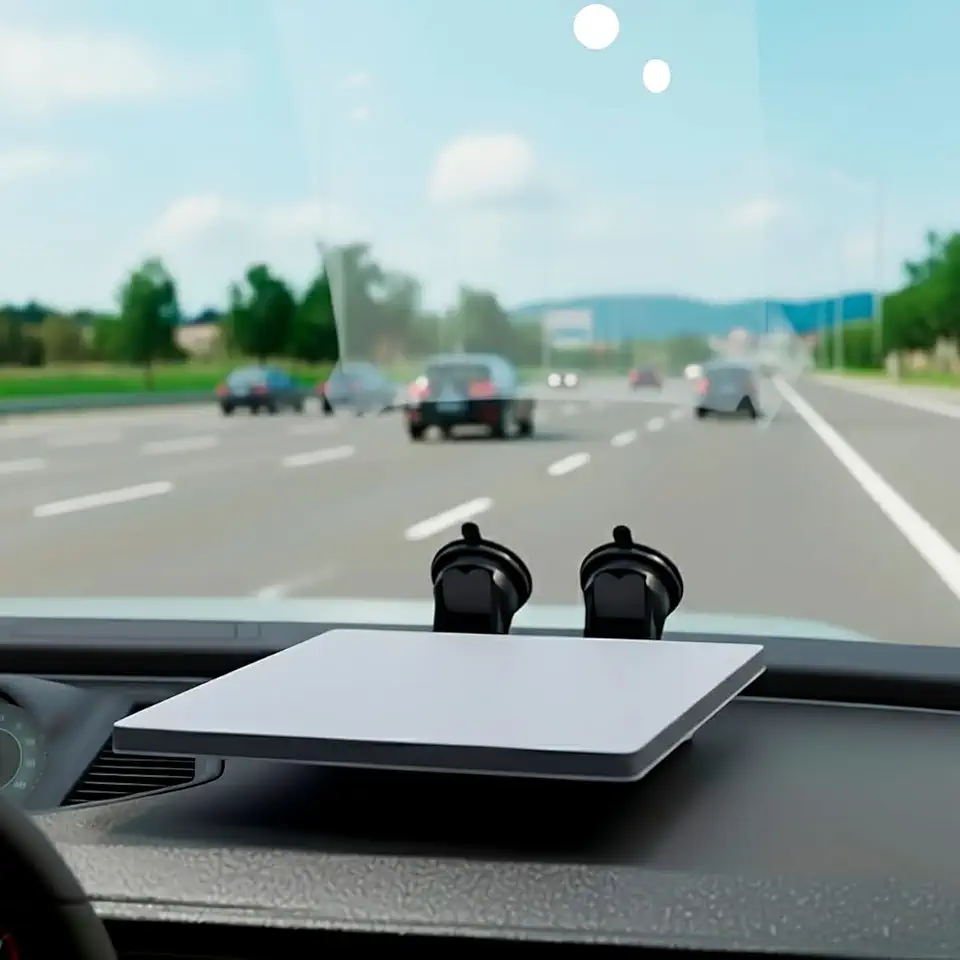 Splin Suporte compatível com Starlink Mini G4 Veicular para Console ou Painel, fixado no Para-brisa com Ventosas - com trava de pressão