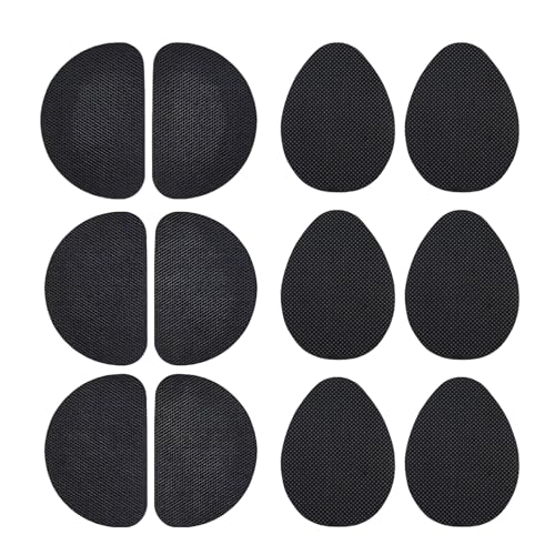6 Pares De Protectores Antideslizantes Autoadhesivos Para Suelas De Zapatos Reutilizables Antideslizantes Agarres Antideslizantes, Relleno Semicírculo En Forma De Gota