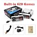 QINYUP Mini-NES TV Console de Jeux 8 Bits Console de Jeu rétro et Rouge Blanc Machine 620 en Un 500 en Un