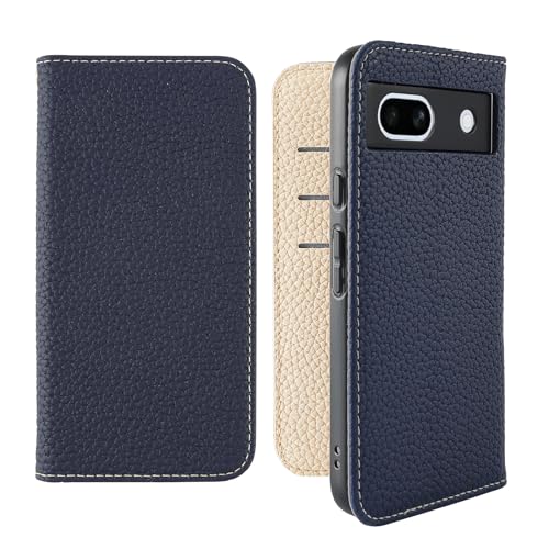 HanaRo Google Pixel 8a 用 ケース スマホケース 手帳型 カード収納 くすみカラー 耐衝撃 ﾈｲﾋﾞｰ×ｱｲﾎﾞﾘｰ