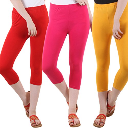 Image of DIAZ Capri for Women Combo Pack of 3