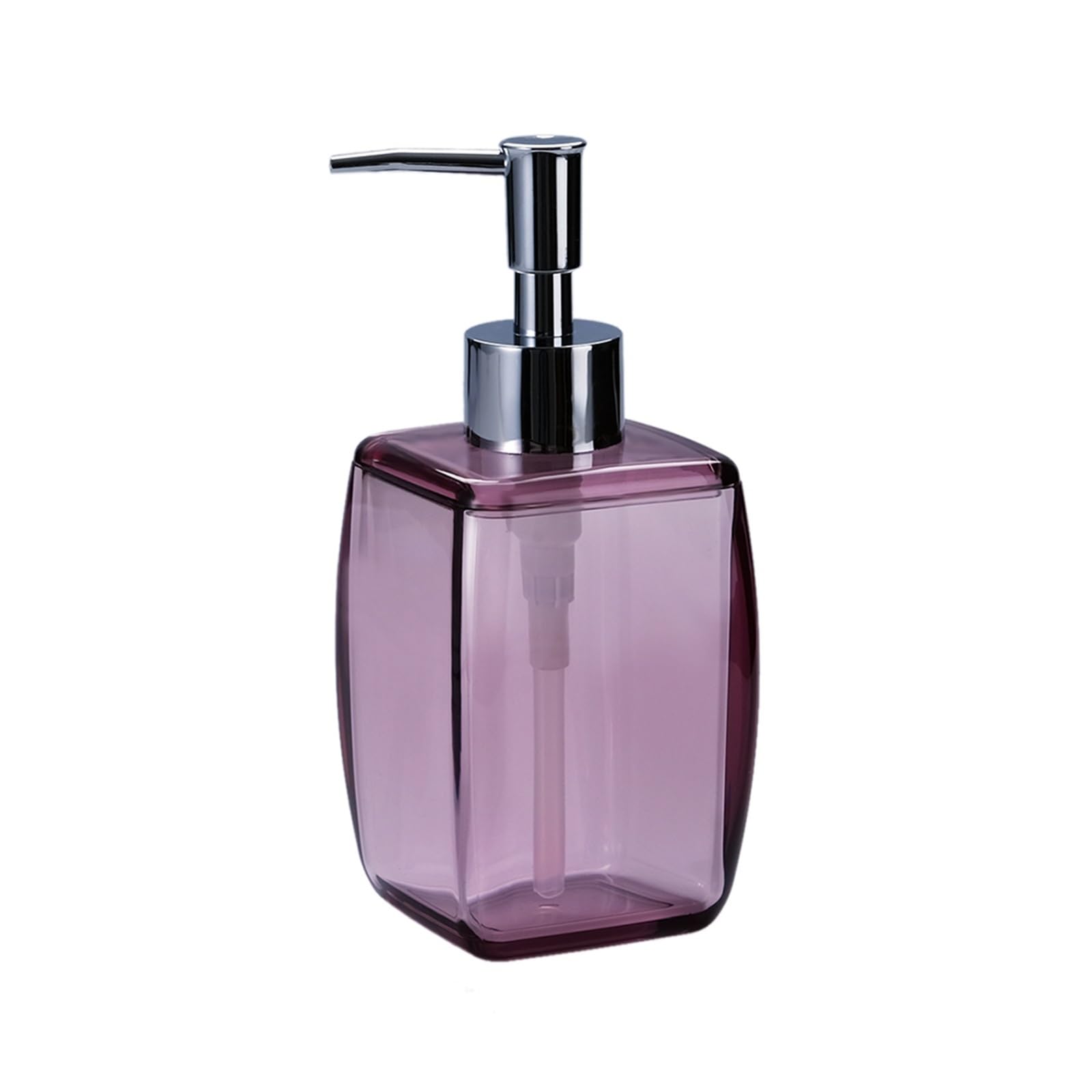 Hand Wash Dispenser 280ml Lotion Pump Bottle Acrylic Soap Dispenser With For Bathroom And Hotel(Purple)