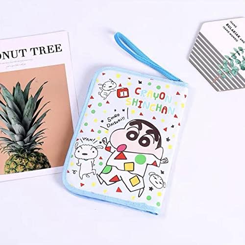 激安通販販売 母子手帳ケース マルチケース 水色 クレヨンしんちゃん