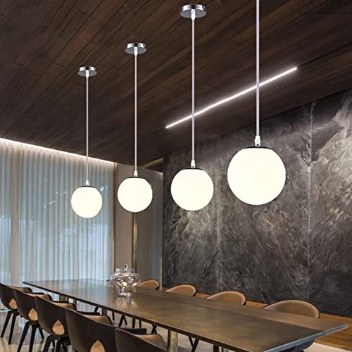Baoblaze Glass Ball Ceiling Lamp Shade G9 White Frosted Glass Replacement Light Shades Light Fixture Replacement Light Cover for Living Room, Bathroom Ceiling Light Table Lamp, 12cm - Image 5