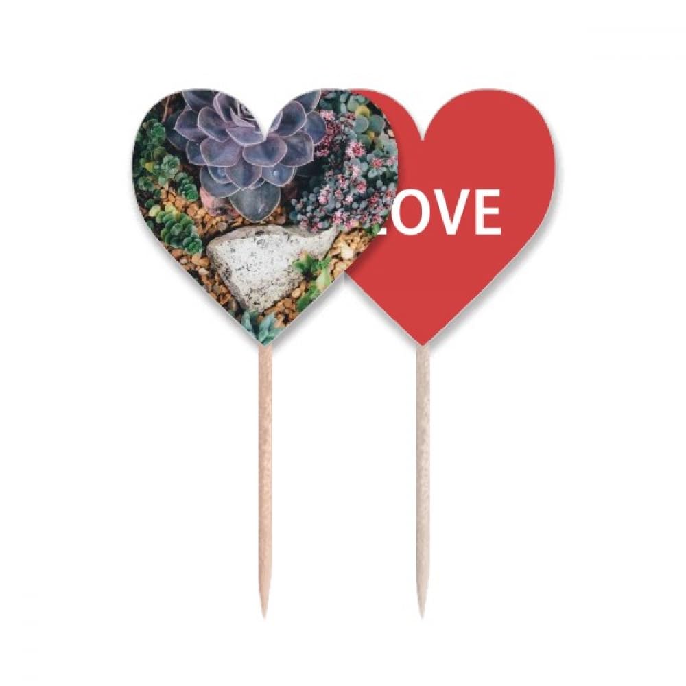 Cure-dents drapeau love cœur St Fleur pour exprimer votre amour lors des repas de fête