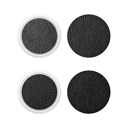 Protection autocollant Apple AirTag panneau arrière SopiGuard film cuir noir de précision