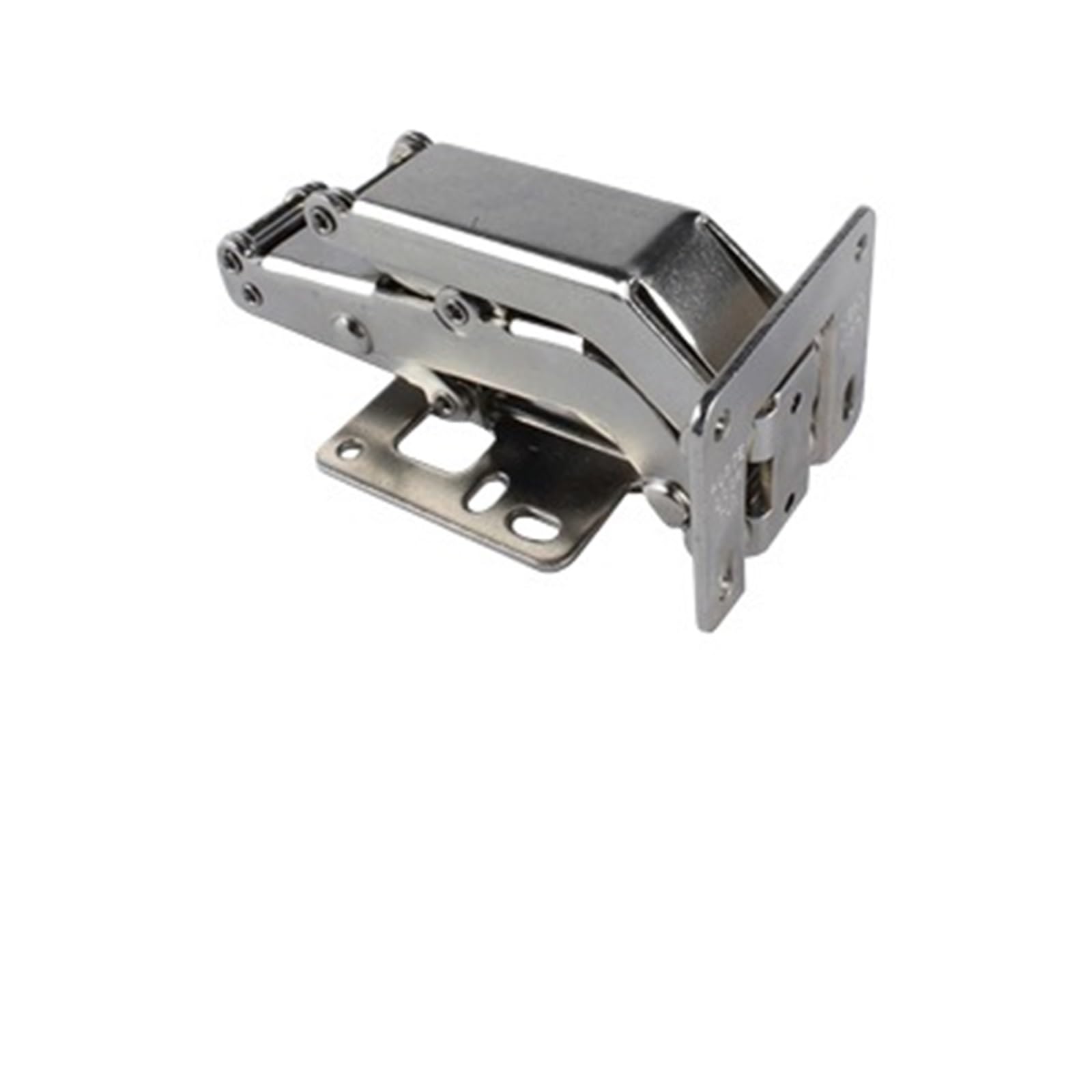 Kdhcvkz Large Hydraulic 4Pcs No Drilling Surface Mount Spring Cabinet Hinge Furniture Hinge(Large Hydraulic)