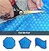Pool Solar Cover with Bubbles Swimming Pool Cover，Solar Pool Frame Tarpaulin With Grommet ，UV Protection Bubble Heat Insulation Film Swimming Solar Blue Pool Cover，blue ( Size : 3m x 6m(10ftx19ft) )