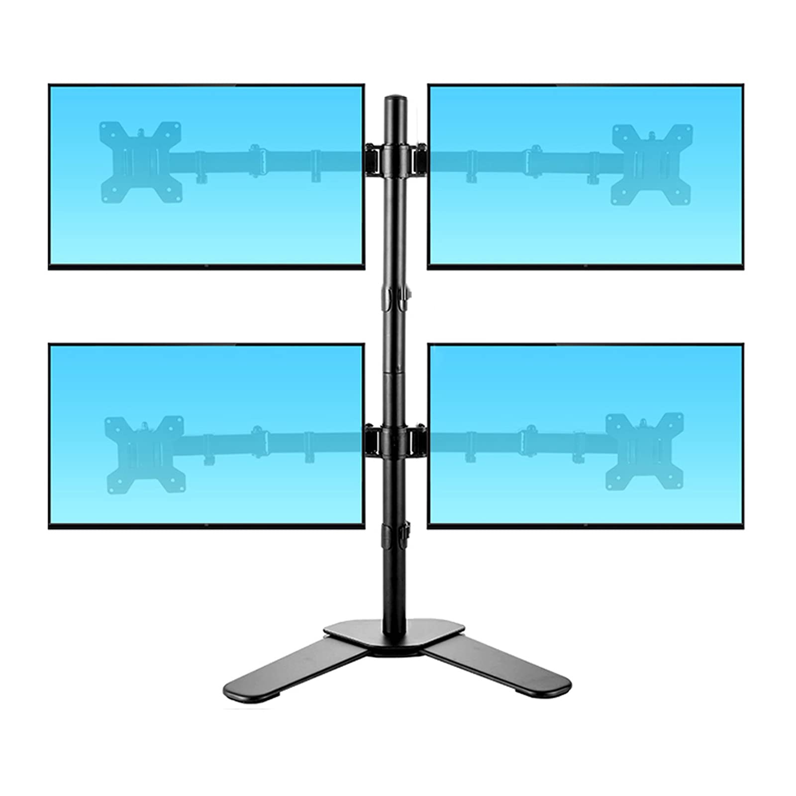 SaryEdge Monitor Desk Mount Desktop Monitor Stand 15.7 Inches Adjustable Height, 360° Rotation, Tiltable Dual Monitor Desk Mount Monitor Stand with Grommet Mou,D