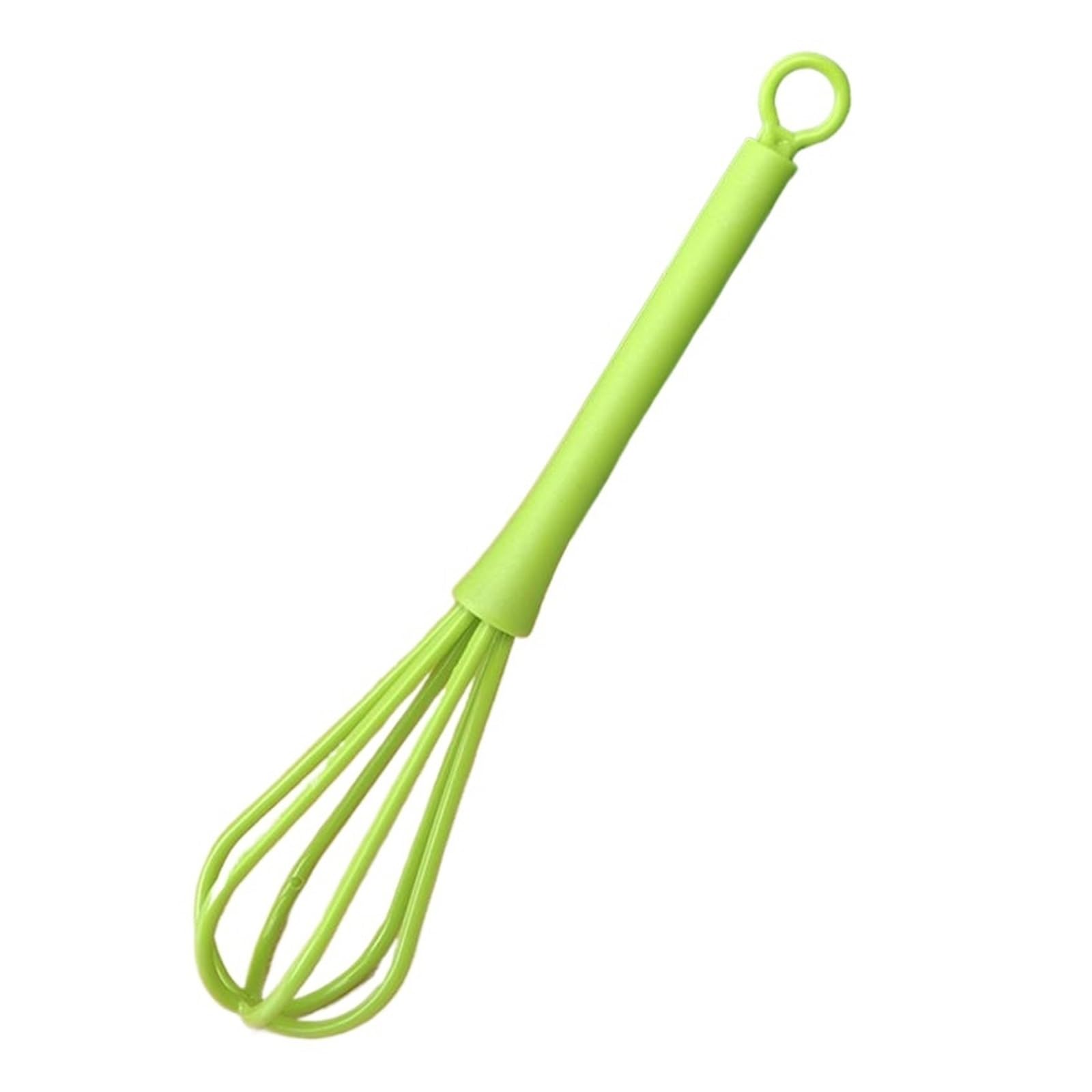 Edelstahl-Teigbesen mit ergonomischem Griff, manueller Mixer for Backen, Schneebesen, Creme-Rührwerkzeug(PP green)
