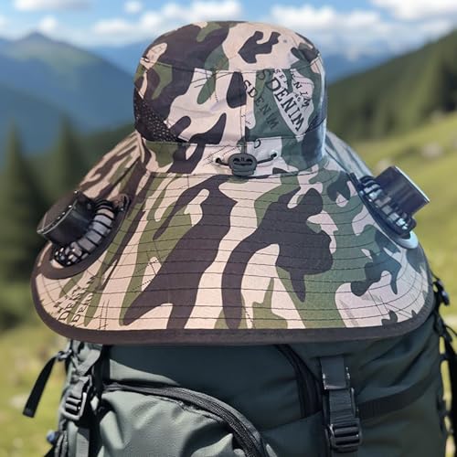 Chapeau de pêche extérieur à large bord anti-coup de chaleur