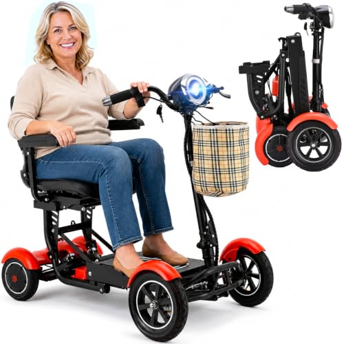Foldable Adult Mobility Scooter for Daily Use (Up to 12