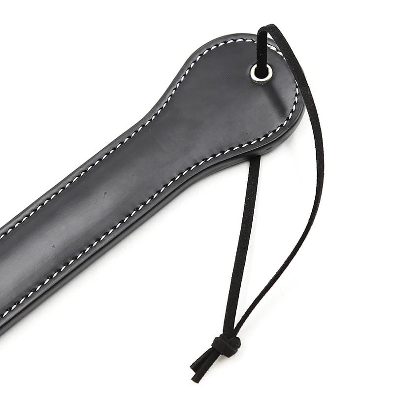 Frustino Cavallo Frustini da Equitazione con Manico Lungo in Pelle a Doppio Strato 45 cm