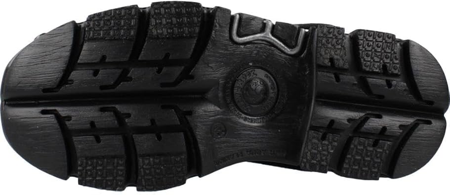 New Rock Reactor Half Boots Unisex Platform Boots in Black - 8 US