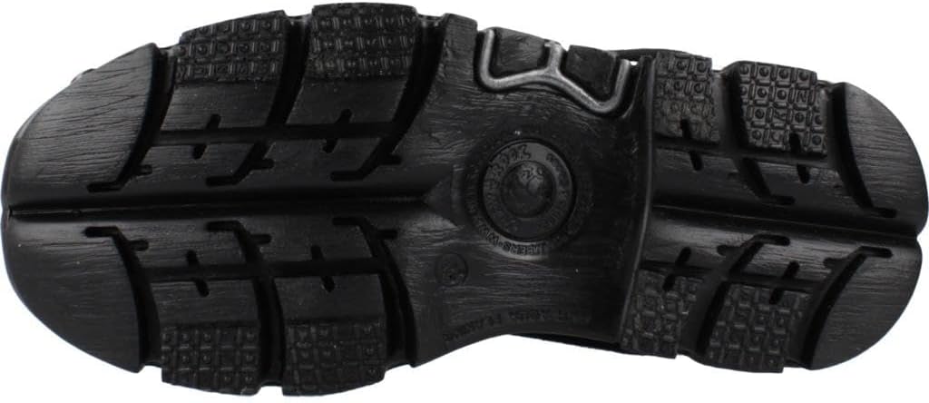 New Rock Reactor Half Boots Unisex Platform Boots in Black - 8 US
