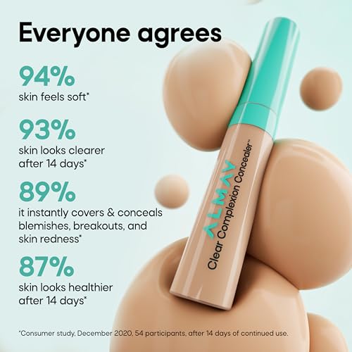 Almay Clear Complexion Concealer, Cruelty-Free Makeup for Acne-Prone Skin, Non-Comedogenic, Vegan, Hypoallergenic, 050, 0.3 fl oz - Image 6
