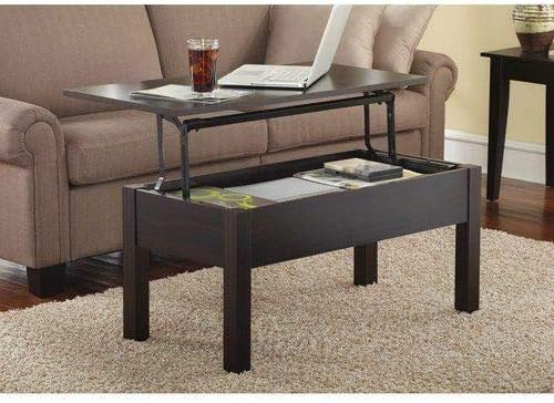 Table Inside Storage Box Wooden Lift Up Top Coffee Table Inside Storage Shelf Bookshelf Modern ...