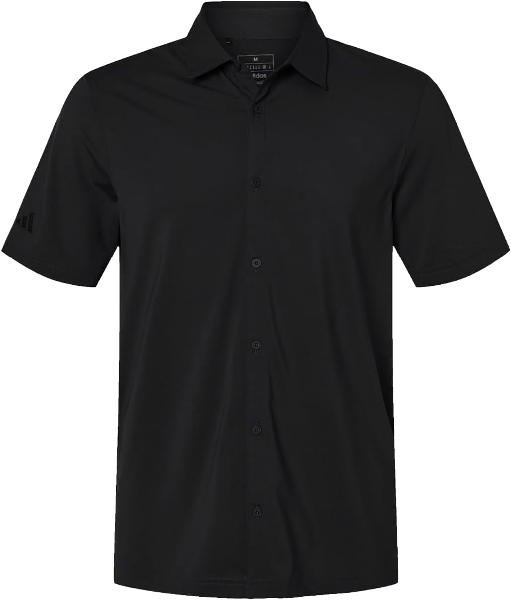 Adidas Custom Embroidered Short Sleeve Button Down Shirt