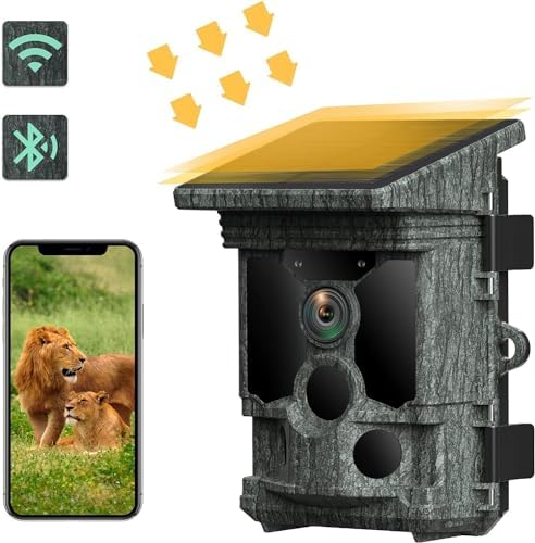 Amazon.com: VOOPEAK Solar Trail Camera 4K 30fps - WiFi Bluetooth 46MP ...