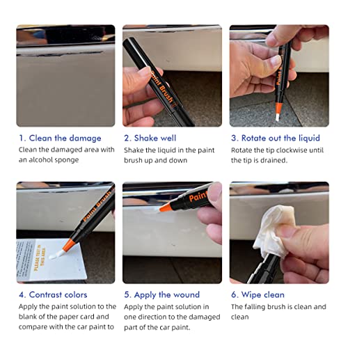 Touch Up Paint For Cars Paint Scratch Repair Kit For Various Automotive Touchup Paint With Varnish Coating Pen (Silver) #TOP5