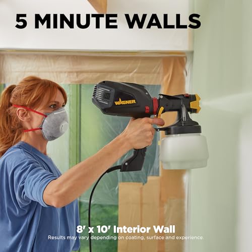 Image of Wagner Spraytech 2419305 FLEXiO 575 Handheld HVLP Paint & Stain Sprayer, Sprays Most Unthinned Latex, Includes iSpray Nozzle, Complete Adjustability for All Needs, Lightweight Design