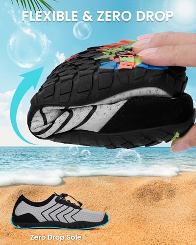 Image of Water Shoes for Women Men Quick-Dry Barefoot Shoes Breathable Aqua Socks for Swim Beach River Pool Lake Hiking Surfing Kayaking