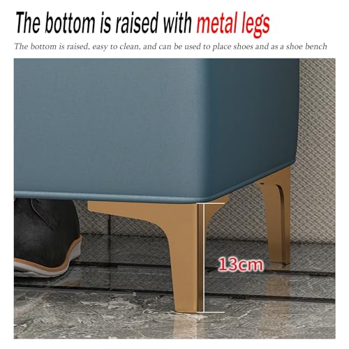 Banc à chaussures en cuir au design moderne et assise confortable