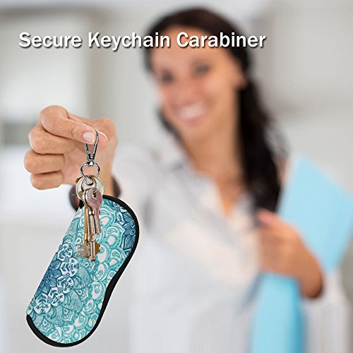 Fintie Glasses Case With Carabiner, Ultra Light Portable Neoprene Zipper Sunglasses Soft Case #TOP4