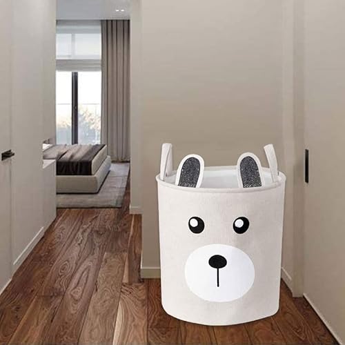 Miniatura 9 de Lavandería basket for children Cartoon Nursery Bag Bin Bin Foldable Basin Toys Organizer APRICOT Cot of the Clothing