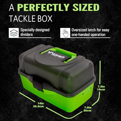 Image of Fishing Tackle Box with Tackle Included Lures, Hooks, Weights, 3-Layer Freshwater Fishing Tackle Kit for Bass Fishing Gear and Equipment, Gift for Fishingman gift choice for Fathers Day