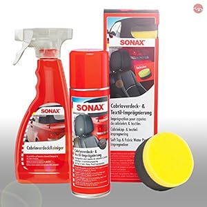 SONAX Cabrioverdekkingsreiniger 500 ml + cabriodak- en textielimpregnering 300 ml
