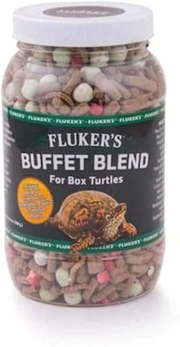 Fluker's Buffet Blend Box Turtle Diet, Insects, Veggies and Fruit with Fortified Pellets, 6.5 oz(11.5 Ounce (Pack of 1))