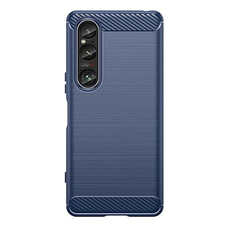 KOOLRIVER�EFor Xperia 1 VIII �P�[�X �J�o�[ �ϏՌ� �w�A���C���X�g���C�v�� TPU �\�t�g�P�[�X For �G�N�X�y���A ���� �}�[�N�G�C�g(�u���[)