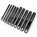 UNCO- Hollow Leather Hole Punch Set, 1mm-10mm, 10 pcs, Black, Carbon Steel Leather Hole Punch Tool