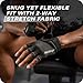Power Gloves 3.0 - Durable Half Finger Weightlifting Gloves with Adjustable Wrist Closure, Breathable Leather Palm, Men's, Black, Large