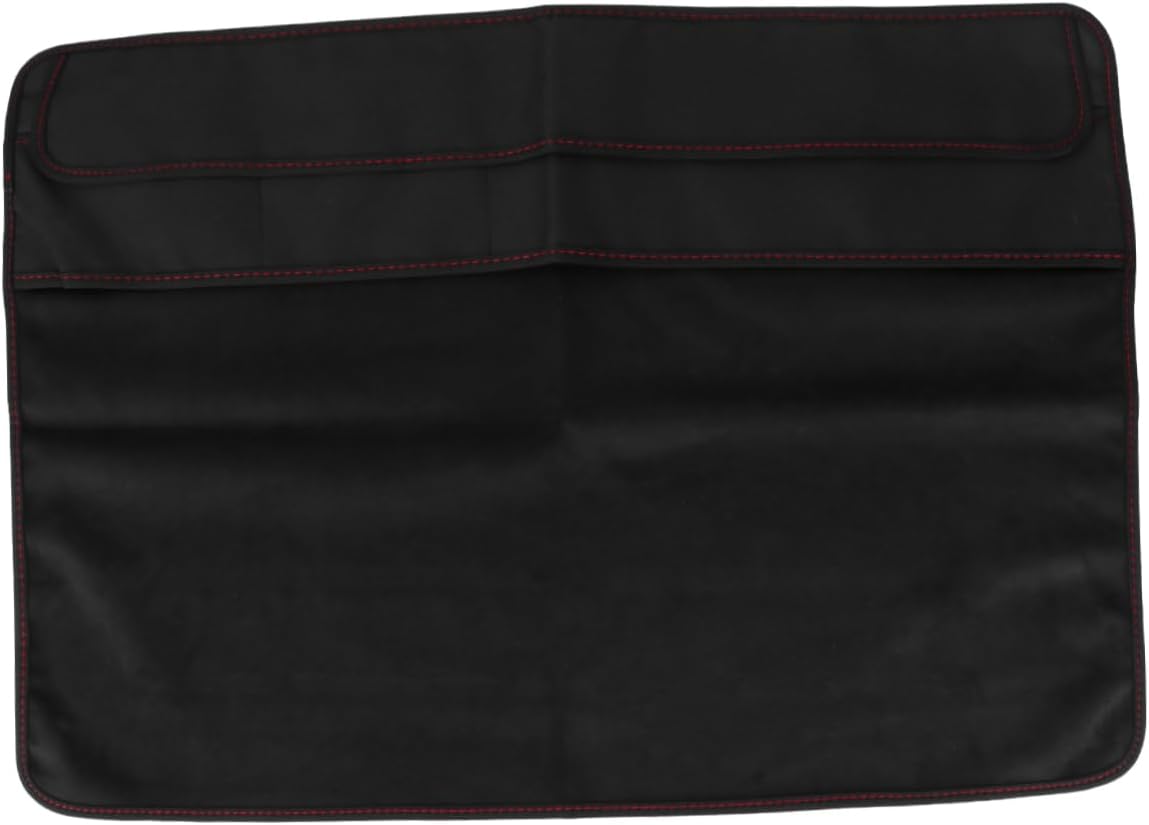 jojofuny Computer Monitor Dust Cover Protector Black Polyester with Inner Lining and Pocket for Lcd Screens Durable and Washable Full Protection and Scratches