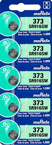 Murata 373 SR916SW Battery 1.55V Silver Oxide Watch Button Cell - Replaces Sony 373 (2 Batteries) image 5